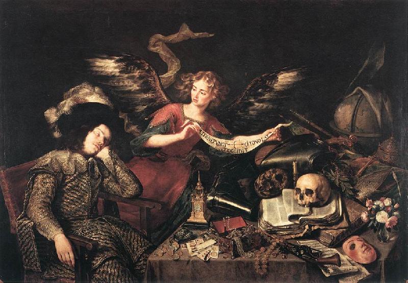 PEREDA, Antonio de The Knight's Dream af oil painting picture